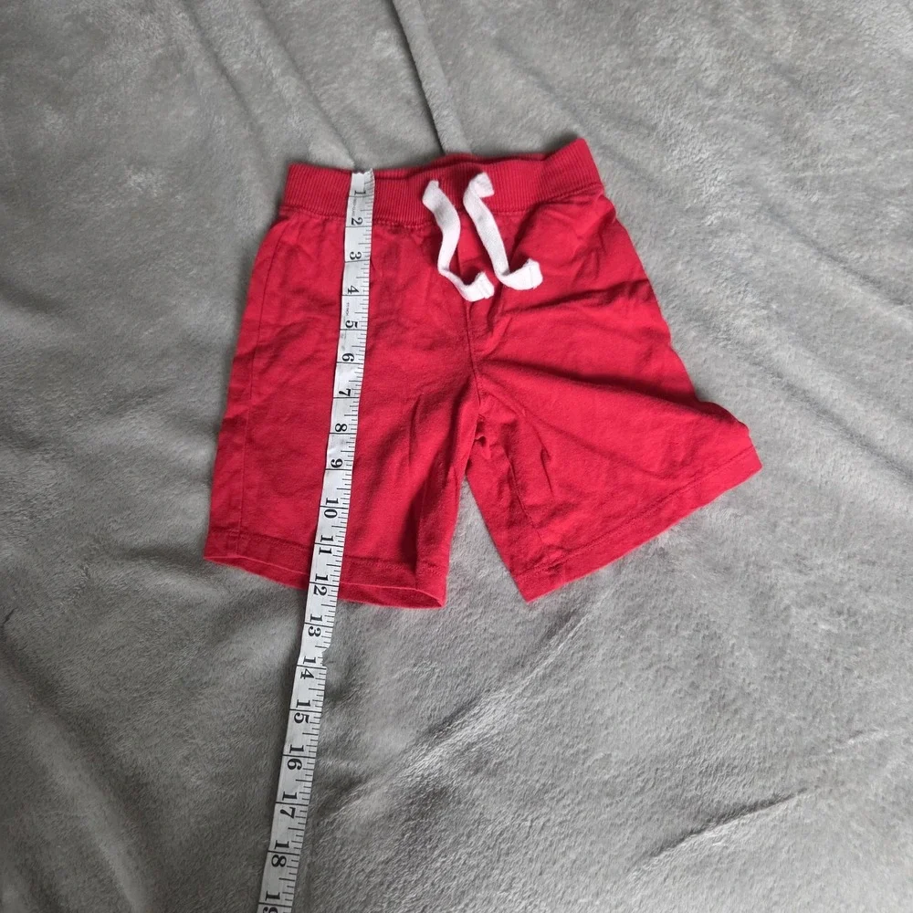 Old Navy Boys Size 3T Drawstring Pull On Fleece Shorts Red